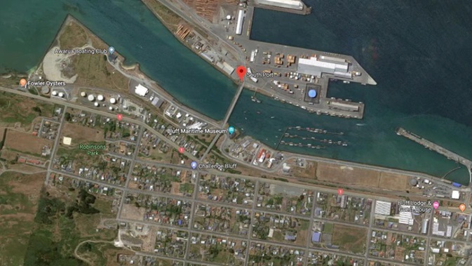 Fire crews were alerted of the blaze in Bluff shortly before midnight. Image / Google