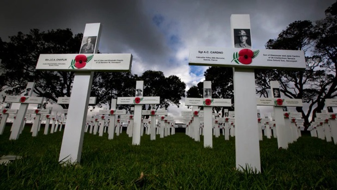 Crossing remembering the 18,000 New Zealanders who fell in the Great War. Photo / Brett Phibbs