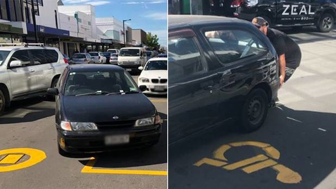 A driver has reaped instant karma when locals took matters into their own hands after a person created traffic mayhem in Napier. (Photo / Levi Pauling)