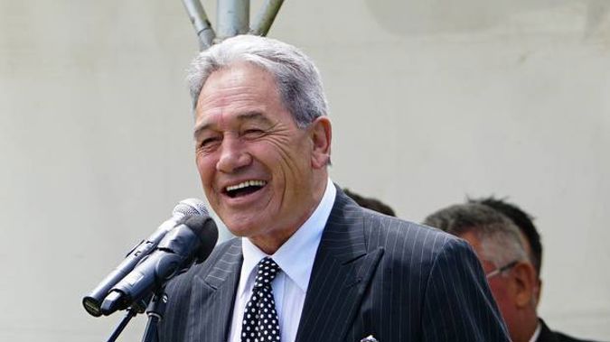Winston Peters speaks at Rātana. Photo / Lewis Gardner
