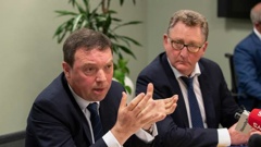 FMA chief executive Rob Everett (left) and Reserve Bank Governor Adrian Orr. (Photo / NZ Herald)