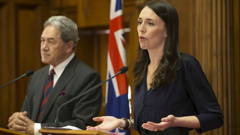 Prime Minister Jacinda Ardern and Deputy PM and NZ First leader Winston Peters. 
