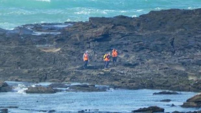 Search and Rescue teams spent almost two weeks looking for the two fishermen missing off Slope Point. Photo / Ben Waterworth