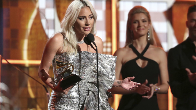 Lady Gaga picked up three awards. (Photo / AP)