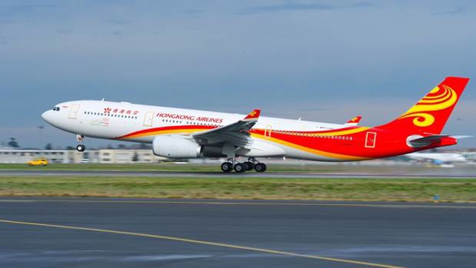 Hong Kong Airlines used an Airbus A330 on the the Auckland route. (Photo / Supplied)