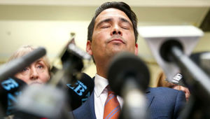 National leader Simon Bridges.
