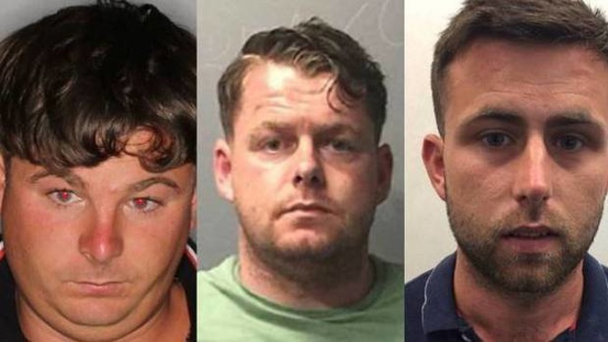 James Anthony Nolan, Tommy Ward, and William Donohue were arrested last night. (Photos/ NZ Police)
