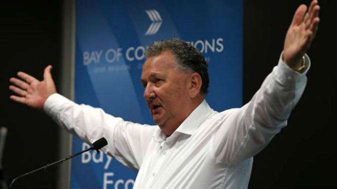 Shane Jones does highlight that some of the jobs aren't permanent. (Photo / NZ Herald)