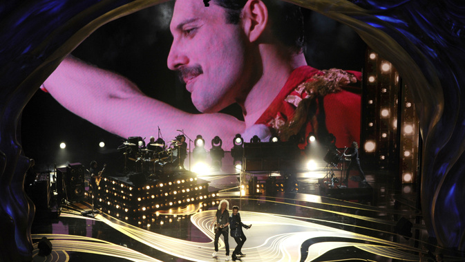 Queen opened the awards ceremony with a performance of We are the Champions. (Photo / AP)