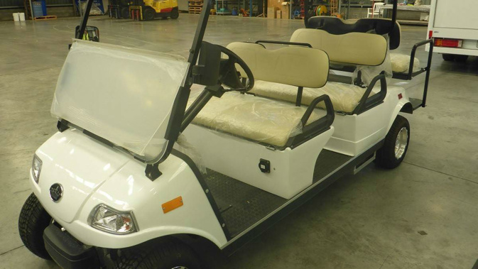 Earlier: Two men are scheduled to appear in court today after allegedly attempting to smuggle 110kg of methamphetamine and two handguns into New Zealand inside golf cart batteries.