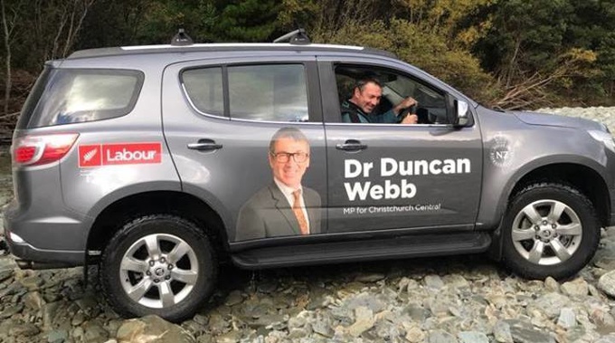Duncan Webb's car was found several kilometres away. (Photo / Facebook)