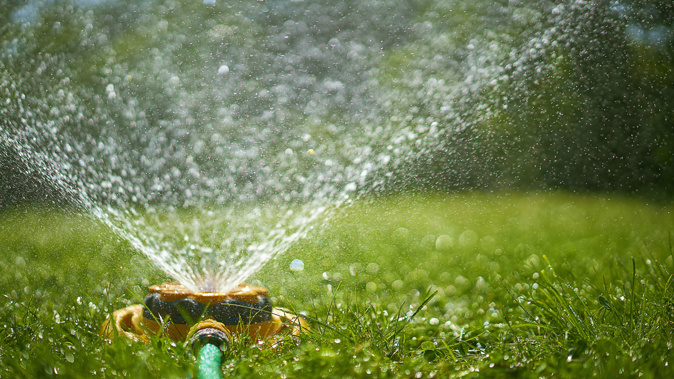 People won't be able to use their sprinklers under the current restrictions. (Photo / Getty)