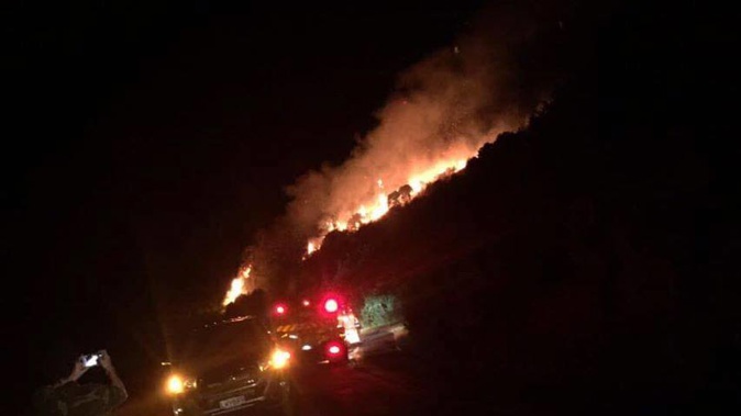 The fire broke out late on Wednesday evening. (Photo / Supplied)