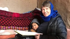 Helen Clark visited World Vision's pilot project with the Department of Religious Affairs to end child marriage and improve gender equality. Photo / World Vision