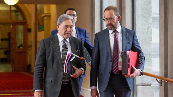 Justice Minister Andrew Little (right) was planning to introduce legislation on abortion by early this year, but it is being delayed by concerns from NZ First. Photo / Mark Mitchell
