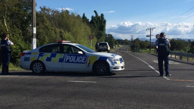 Armed police are in the Bay of Plenty settlement of Thornton. (Photo / Bay of Plenty Times)