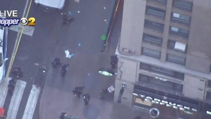 Authorities in New York City have confirmed that three people have been shot, one fatally, in midtown Manhattan near busy Penn Station.