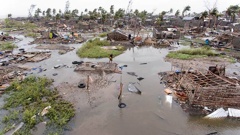 An aerial view of the destruction of homes after Tropical Cyclone Idai, in Beira, Mozambique. Photo / AP