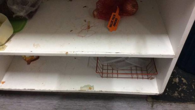 The kitchen area at the Criterion Art Deco Backpackers in Napier can get pretty grubby. Photo / Supplied