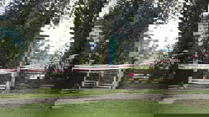 Police tape outside properties near in Maketu on March 22. Photo / file