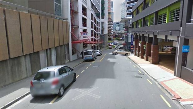 The man fell from a building on Gilmer Terrace in Wellington. Photo / Google Maps