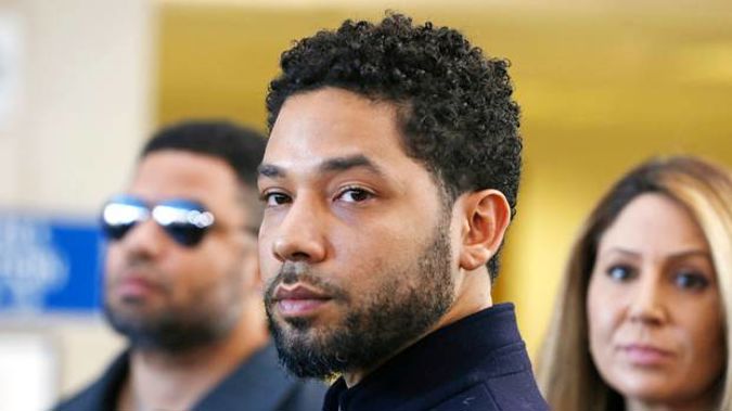 Actor Jussie Smollett after his court appearance at Leighton Courthouse on March 26, 2019 in Chicago. (Photo / Getty)