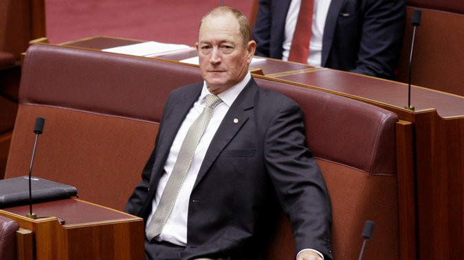 The Senator has come under fire for his comments about the Christchurch terror attack. (Photo / AP)