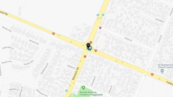 Due to a crash the road is now closed at the intersection of Russley Rd and Yaldhurst Rd. Image / NZTA
