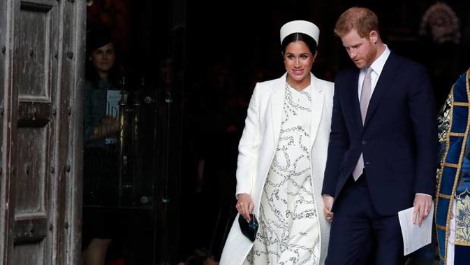 Meghan, the Duchess of Sussex and Prince Harry, Duke of Sussex, are expecting their first child together in April. Photo / AP