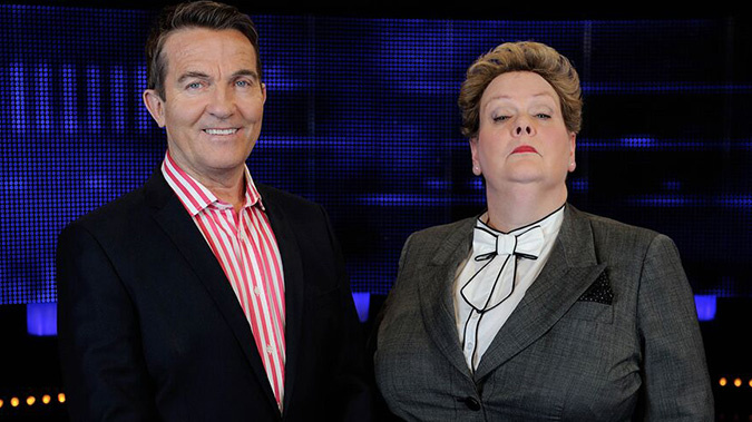 The Governess Anne Hegerty with The Chase with host Bradley Walsh.
