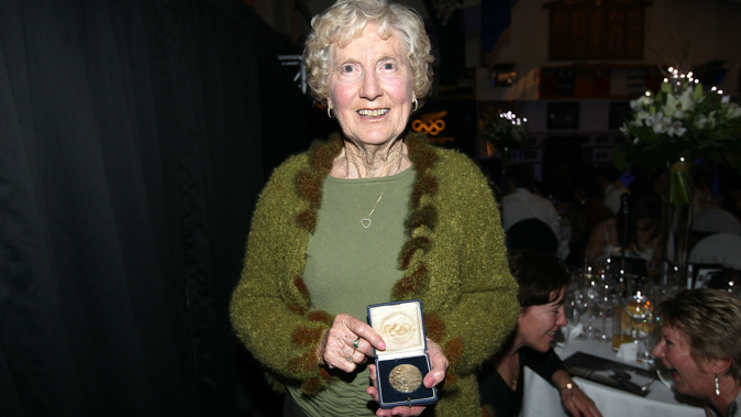 Yvette Corlett (nee Williams) won the first gold medal of a female athlete. (Photo / Getty)