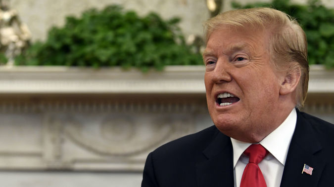 It is the second veto of Trump's presidency. (Photo / AP)