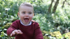 The Duke and Duchess of Cambridge are delighted to share three new photographs of Prince Louis ahead of his first birthday. Photo / Twitter, Duchess of Cambrige