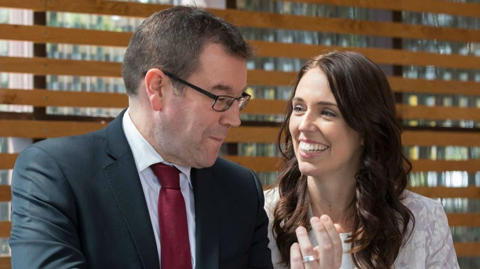 Finance Minister Grant Robertson and Prime Minister Jacinda Ardern. Photo / File