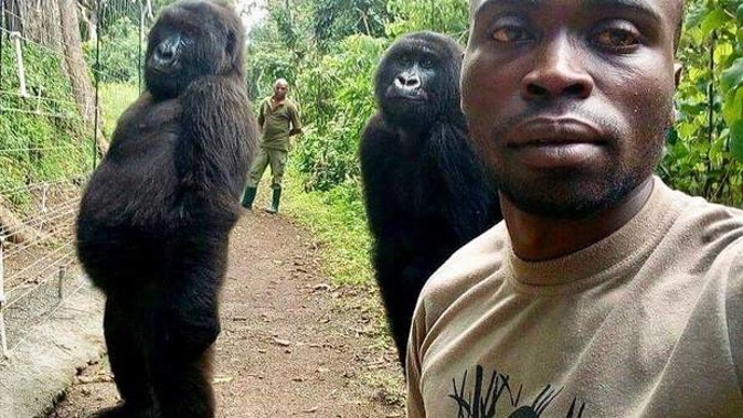 'Another day at the office,' for ranger Shamavu. (Photo / Instagram)