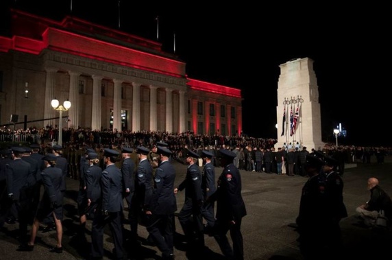 The Anzac Dawn Service held at the Auckland War Memorial Museum. Photo / Dean Purcell