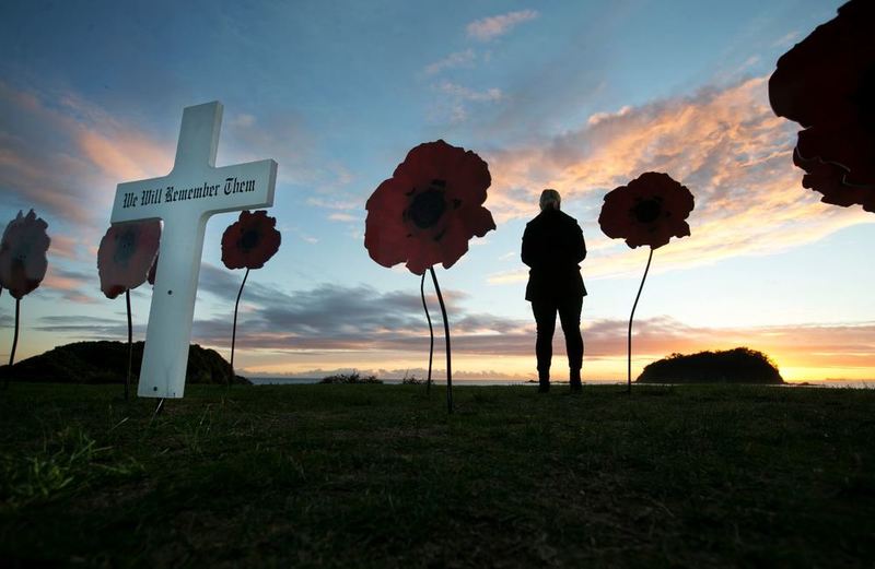 This morning's service at Mt Maunganui. Photo / Alan Gibson.