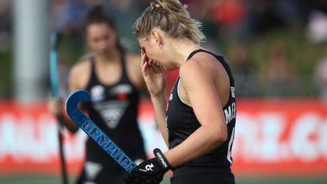 Olivia Merry of the Black Sticks during the loss to Australia. Photo / Getty