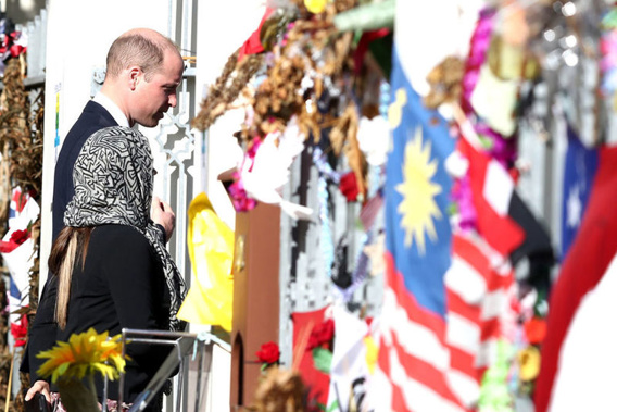 Prince William at the Al Noor mosque. Photo / Getty Images