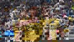 Salesi Rayasi of the Hurricanes celebrates his try with Jordie Barrett and Richard Judd. (Photo / Photosport)