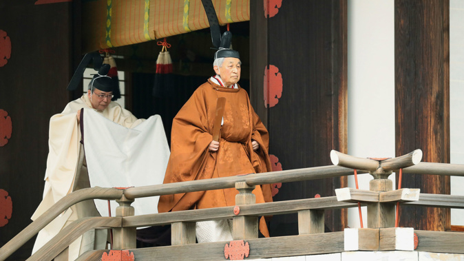Akihito is the first emperor to abdicate in two centuries. (Photo / AP)