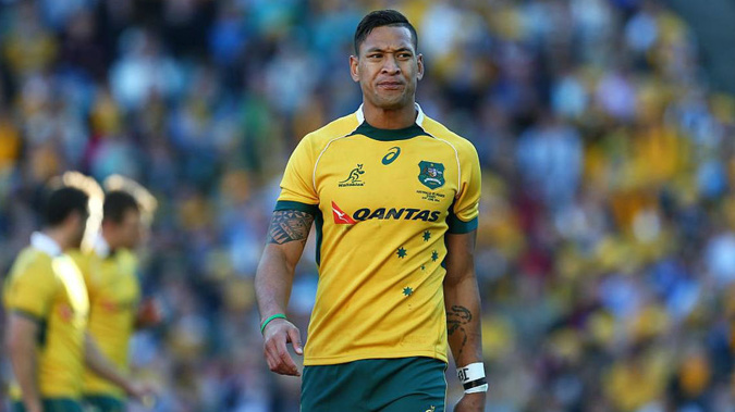 Israel Folau will face a Rugby Australia Code of Conduct hearing this weekend. Photo / Photosport