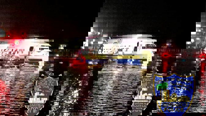 Officials say everyone on the plane was alive and accounted for. (Photo / Jacksonville Sheriff's Office via AP)