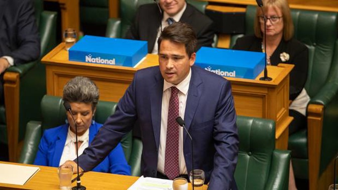 National Party leader Simon Bridges called Brian Anderton an "emotional junior staffer" despite Anderton having reportedly worked for the party for six years. (Photo / Mark Mitchell)
