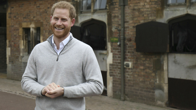 Prince Harry announced the birth of his son this morning. (Photo / AP)