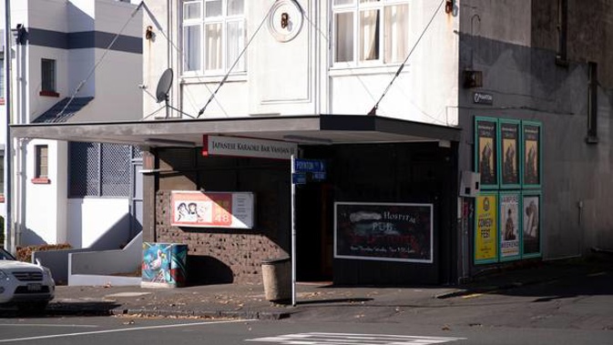 The manager of Japanese Karaoke Bar Vansan II in Auckland's Pitt St says the "no Japanese customers allowed" sign was put up "for fun" by a previous owner. (Photo / Dean Purcell)