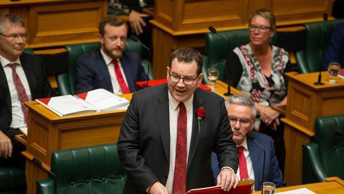 Finance Minister Grant Robertson in the House. Photo / Mark Mitchell