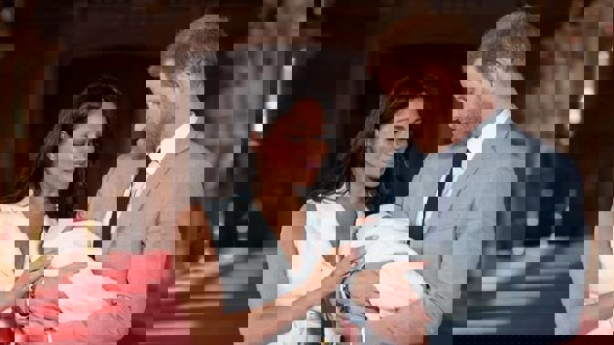 New parents Prince Harry and Meghan Markle have "scaled down" on staff. (Photo / Getty)