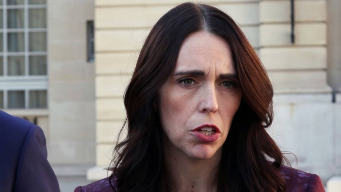 Prime Minister Jacinda Ardern at the Christchurch Call summit in Paris. Photo / AP.
