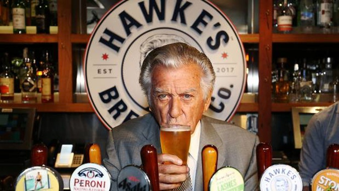 Former Australian prime minister Bob Hawke is famous for sculling beer as much as he is anything else. Photo / Getty Images